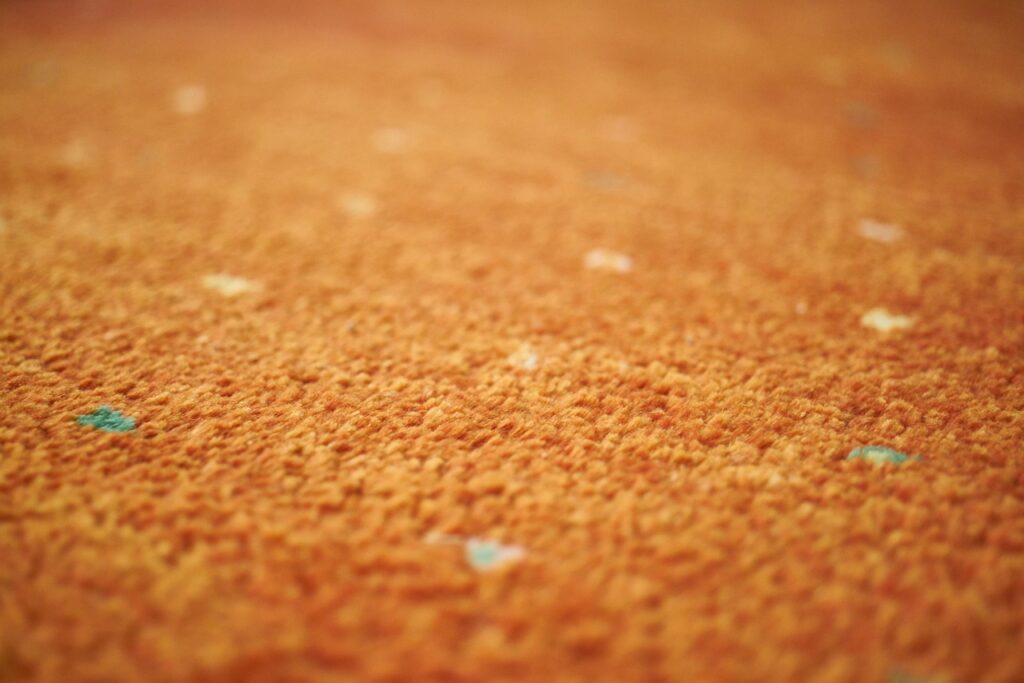 carpet, orange, motif