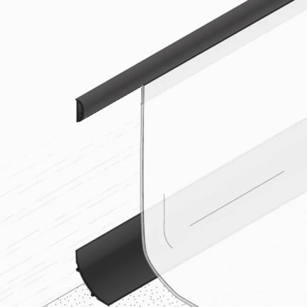 perfil capping para piso vinilico en rollo