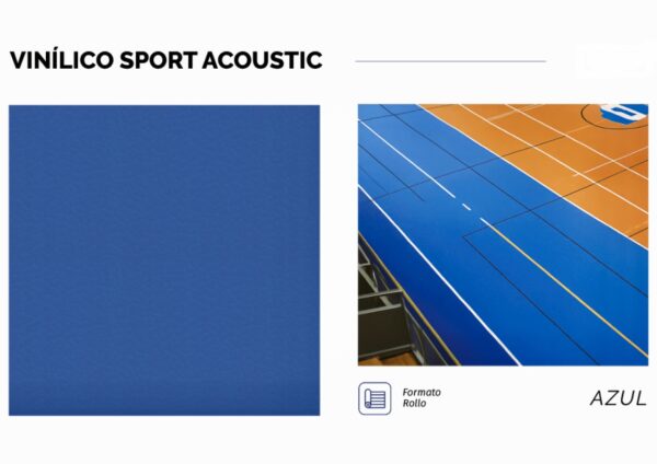 Piso Vinílico heterogéneo sport acustic