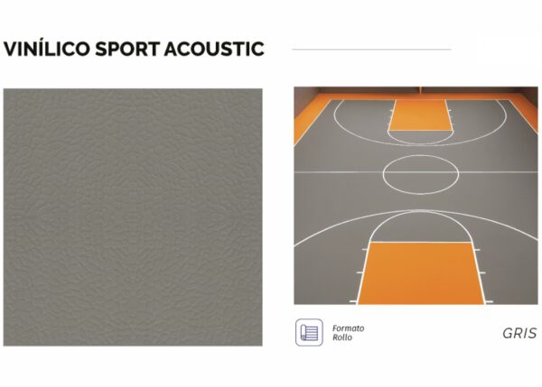Piso Vinílico heterogéneo sport acustic