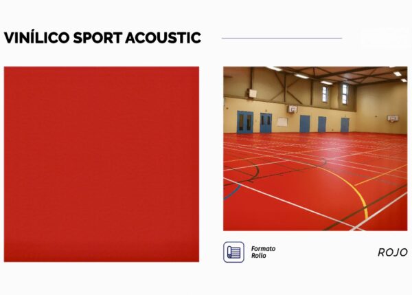Piso Vinílico heterogéneo sport acustic