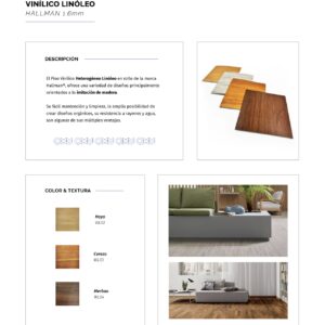 Piso vinilico en rollo linoleo