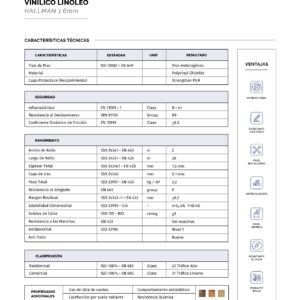 Piso vinilico en rollo linoleo