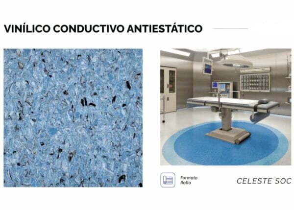 piso vinilico conductivo antiestático