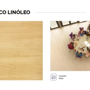 piso Vinílico en rollo Linóleo Haya