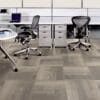 Alfombra en palmetas modular